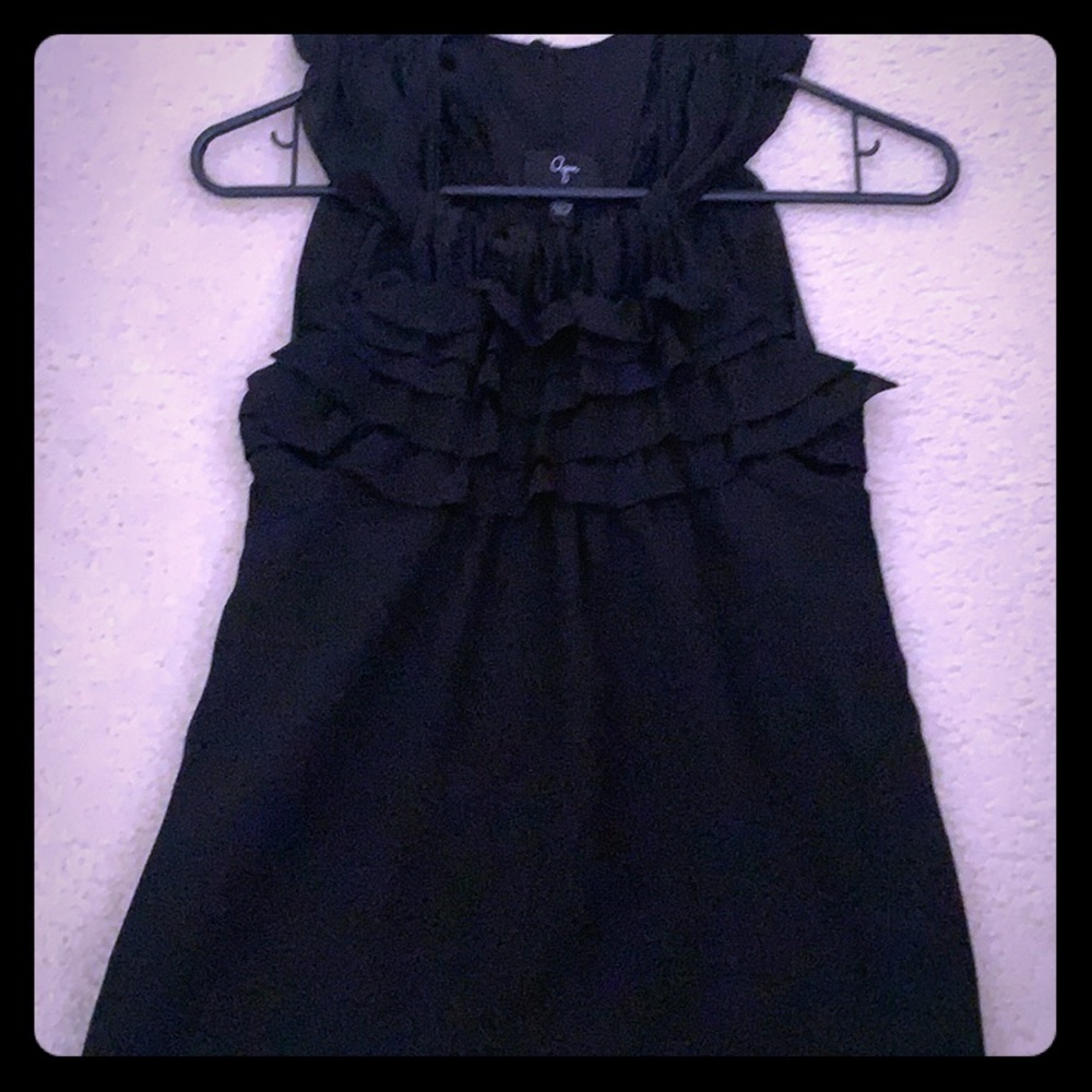 Ruffle Aqua Top